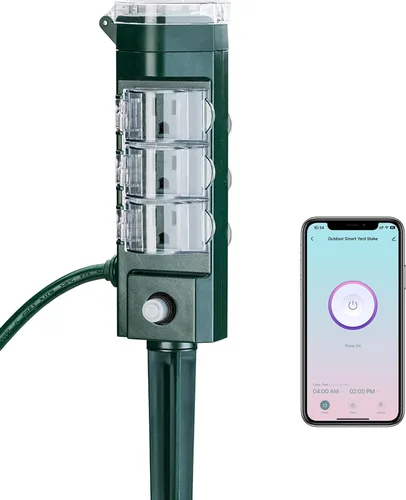 Vista 10 de HBN Tmer mecánico de 24 horas al aire libre para luces impermeables, 6