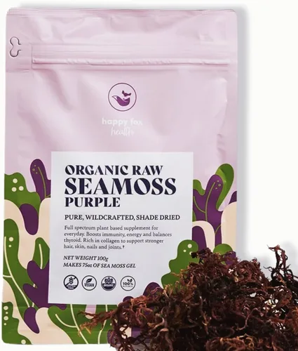 Vista 9 de HAPPY FOX Cápsulas de musgo marino irlandés con raíz de bardana y vejiga – Alternativa a las gomitas o polvo de Seamoss, 90 cápsulas veganas