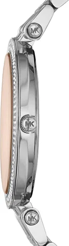 Vista 2 de Michael Kors Darci 3 - Reloj de mano con detalles brillantes 1535in plateado Reloj de cuarzo