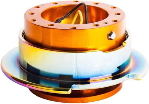 Vista 6 de NRG Innovations NRG-SRK-250NB-MC GEN 2.5 - Adaptador de liberación rápida para volante, 6 agujeros y patrones de pernos 6x70 y 6x74mm/Cuerpo azul