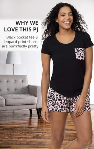 Vista 4 de PajamaGram Pajamas For Women Shorts Set - Cotton PJs, 100% Cotton