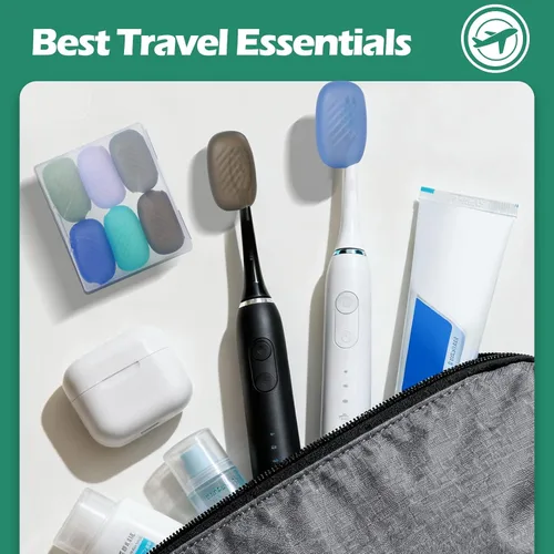 Vista 7 de Lapfoon - Juego de 6 fundas para cepillos de dientes, tapa de silicona para cepillos de dientes Tapones de cepillo de dientes para cabezal