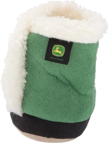 Vista 3 de John Deere Las pantuflas para bebés tienen forro interior de sherpa de felpa