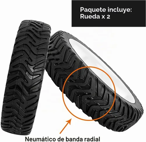 Vista 5 de 105-1814 Ruedas delanteras sin transmisión para cortacésped T oro, conjunto de rueda de 8 pulgadas con orificio de 1/2 pulgada y cubo de 1-3/4