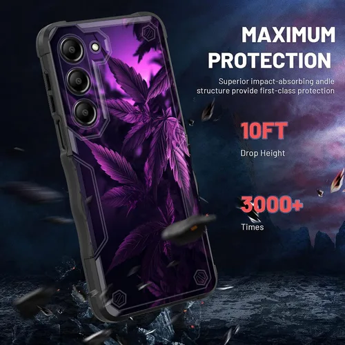 Vista 69 de Funda para Galaxy A14 5G, [Doble Capa][Protección contra Caídas de Grado Militar de 10 Pies] [Antideslizante] Funda Resistente a Prueba de Golpes