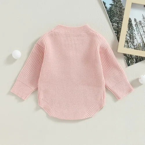 Vista 4 de ZAXARRA Mameluco de punto de manga larga para bebé recién nacido, ropa linda