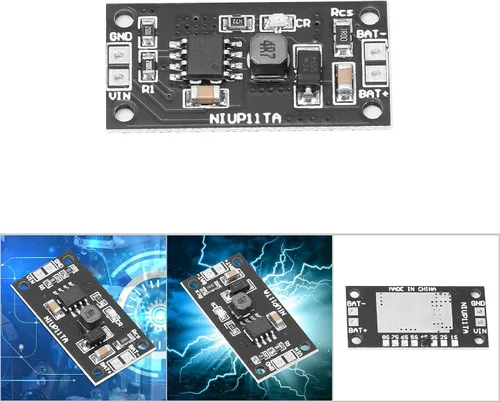 Vista 8 de Eujgoov 2 módulos de cargador de batería NiCd NiMH, 1.2V CC, entrada de 5V, listado UL, negro, 0.591 in x 0.157 in x 0.157 in, cargador de batería
