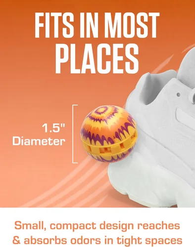 Vista 58 de Sof Sole Sneaker Balls - Bolas desodorizantes para zapatos, bolsas de gimnasio y casilleros, 1 par, Soccer