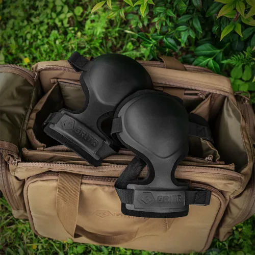 Vista 7 de GRITR Tactical Knee Pads for Work, Hunting, Construction, Gardening, Paintball w/Foam Padding, Hard Shell & Adjustable Straps - Heavy Duty