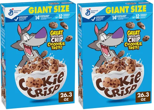 Vista 12 de Cereal para el Desayuno Cookie Crisp, Sabor a Galleta con Trocitos de Chocolate, Hecho con Grano Integral, 10.6 oz