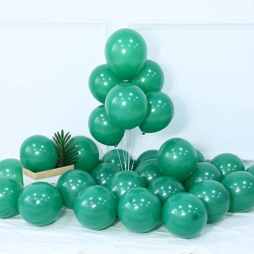 Vista 4 de Kit de guirnalda de arco de globos verdes y dorados, 129 unidades, verde esmeralda oscuro, verde salvia, globos dorados metálicos para cumpleaños
