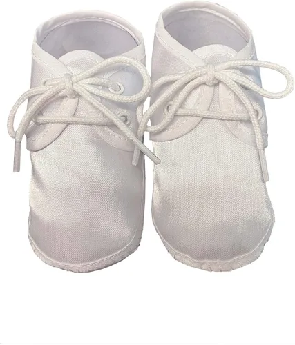 Vista 3 de Swea Pea Lilli Zapatos de Bautizo para Niños - Botines de Bebé Blanco con Cruz Celta para Bautizo - Zapatos de Bautizo 3