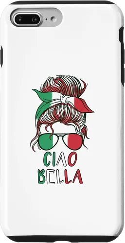 Vista 12 de Ciao Bella Italian Woman with Sunglasses Flag Italy Colors Case for iPhone 17