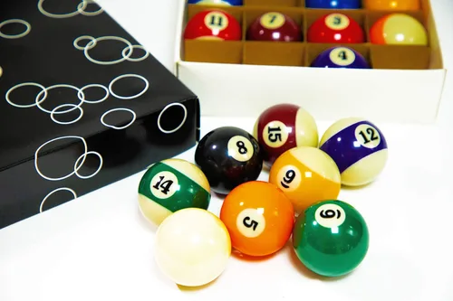 Vista 5 de Billiard Balls Set 2-1/4" Regulation Size Pool Table Balls for Replacement (16 Resin Balls)