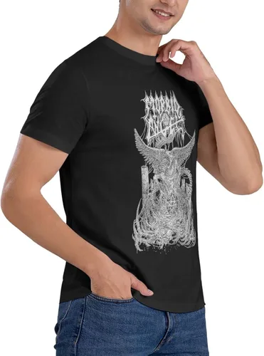 Vista 3 de Morbid Angel T Shirt Men's Summer Round Neck Trend Fashion Short Sleeve T Shirt Sports Fitness Cotton Shirt Tops