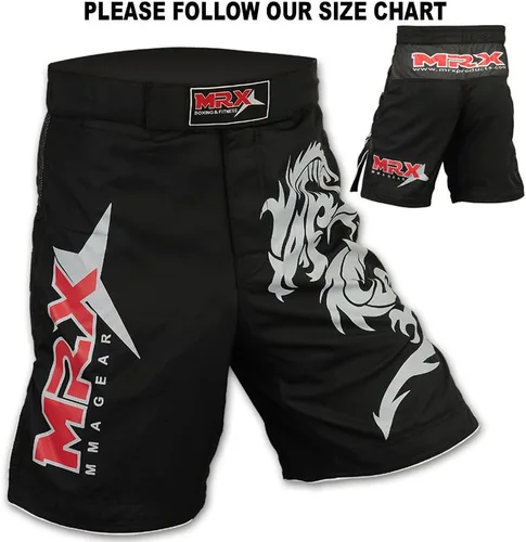 Vista 6 de Pantalones cortos de entrenamiento MRX MMA Cage Fighting Grappling Artes marciales Boxeo Muay Thai Short.