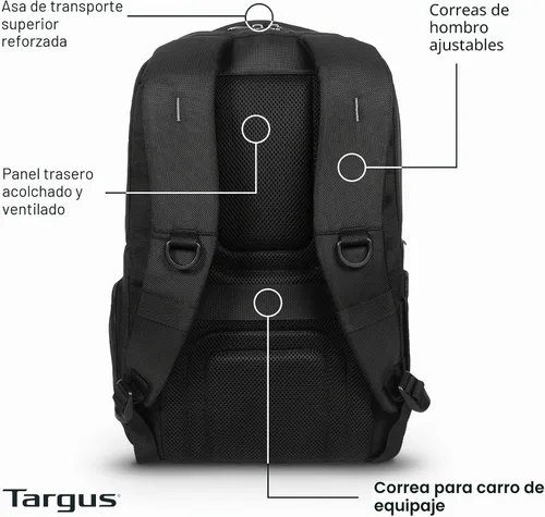Vista 3 de Targus Mochila para laptop, Negro