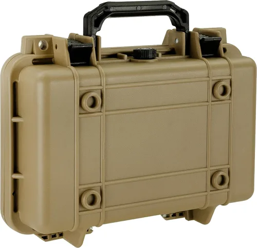 Vista 5 de Bushnell Funda rígida compacta impermeable de 11.6 pulgadas para binoculares, óptica, equipos, a prueba de golpes y listo para la TSA (bronceado)