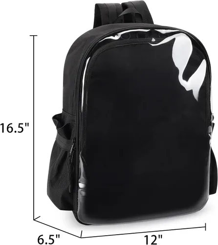 Vista 3 de STEAMEDBUN Mochila Ita Bag con inserto Pin Display Mochila para la escuela Cosplay