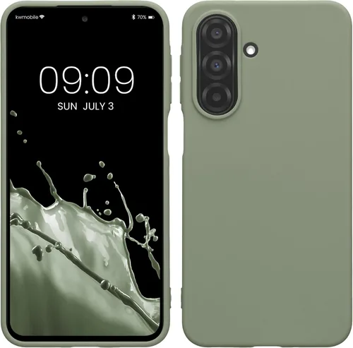Vista 58 de kwmobile Funda compatible con Samsung Galaxy A12 - Funda protectora de silicona TPU suave y delgada - Azul Báltico