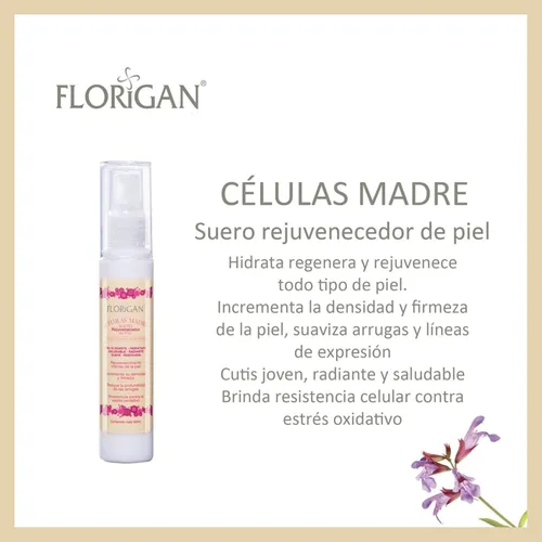 Vista 5 de Serum Rejuvenecedor Facial "Celulas Madre" Florigan® 2.0 fl oz.