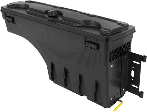 Vista 10 de Caja de almacenamiento para caja de camión, tapa con cerradura con llave, almacenamiento de caja de camioneta abatible, compatible con Jeep Wrangler