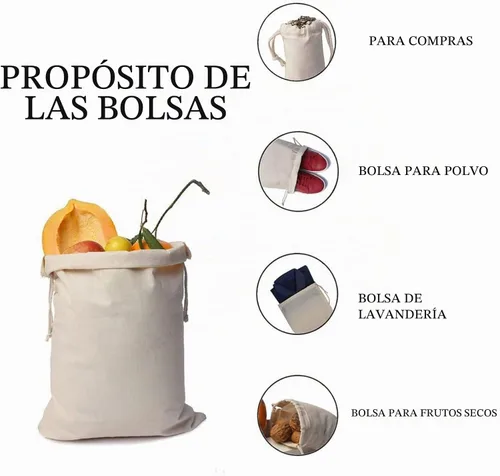 Vista 5 de 100 piezas bolsas de muselina de algodón premium de 2 x 3 pulgadas con doble cordón, bolsas reutilizables de algodón natural con cordón, bolsas