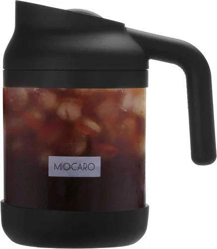 Vista 8 de SIXAQAUE - Cafetera helada de acero inoxidable, colador grande de 52 onzas, enfriador de té de jugo