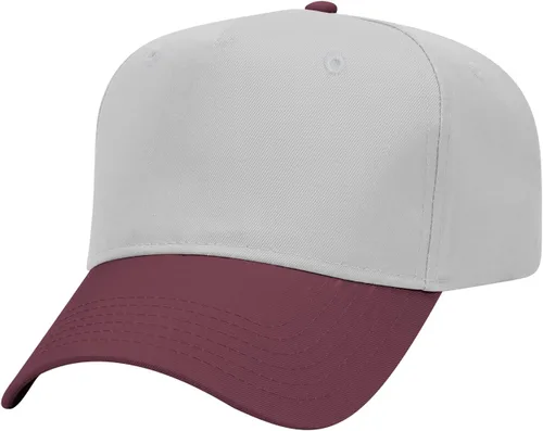 Vista 19 de OTTO Gorra de béisbol de perfil medio con 5 paneles OTTO 31-069 Negro y natural.