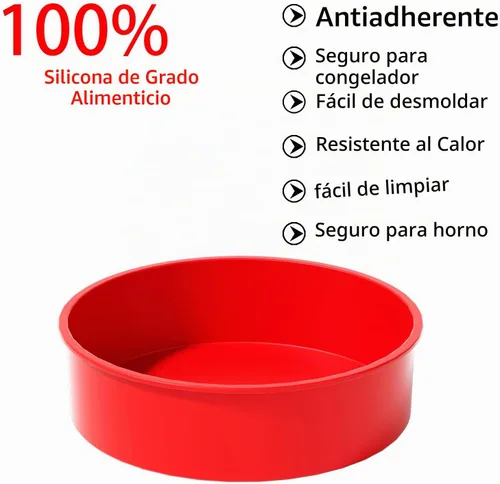 Vista 7 de AVIDON Moldes para pasteles de 8 pulgadas, moldes redondos de silicona para tartas de capas, pastel de queso y pastel de chocolate, antiadherentes