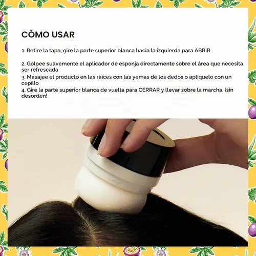 Vista 9 de Ceremonia Champú seco con arrurruz Polvo absorbente de aceite, 0.35 oz