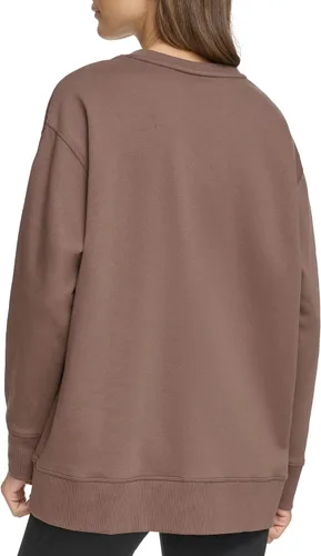 Vista 4 de DKNY Cuello redondo con estampado de línea larga para mujer