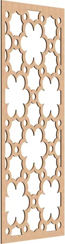 Vista 115 de 9 3/8"W x 24 3/8"H x 1/4"T Southgate Decorativos Paneles De Pared De Madera Calado, Abedul