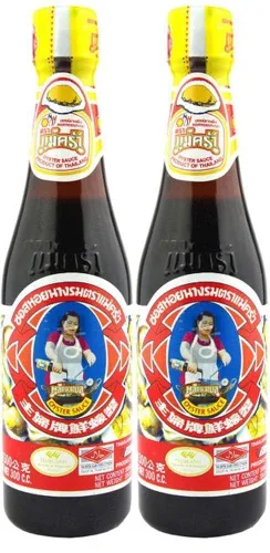 Vista 2 de Salsa de Ostra Tailandesa Maekrua Marca - Original Tailandés.