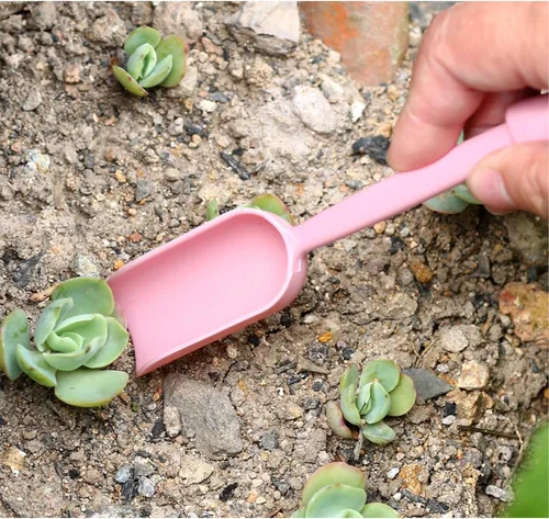 Vista 6 de Juego de herramientas de trasplante, 2 piezas pequeñas de plástico para siembra, extractor de plántulas, mini herramientas de jardín para plantar