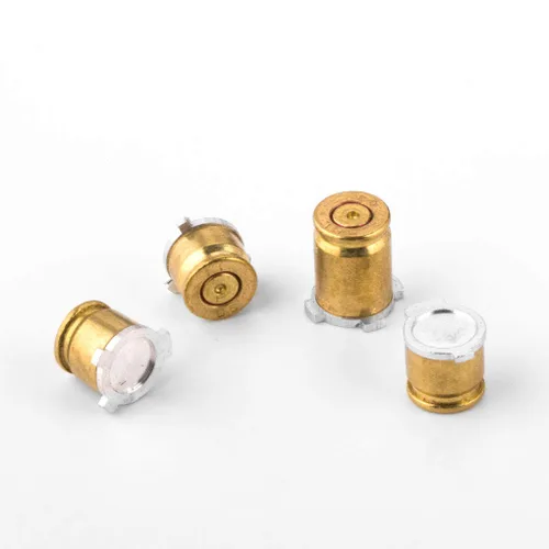 Vista 5 de Metal Thumbsticks Joysticks for Xbox One Controller, Analog Grip Button Replacement Parts for Xbox One SXSeries SX Controllers(Retro-Design Gold)