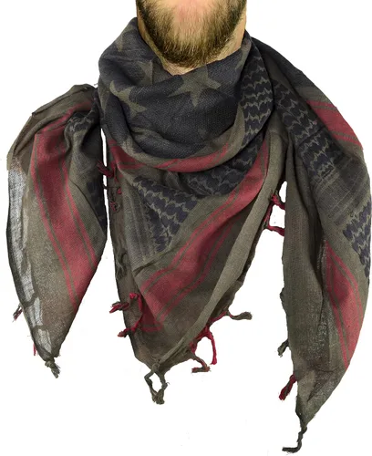 Vista 3 de Mato & Hash Estrellas y rayas militares Shemagh Tactical 100% algodón bufanda cabeza Wrap
