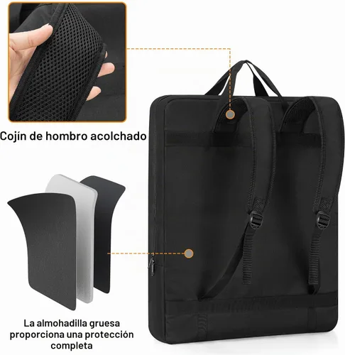 Vista 4 de HODRANT Bolsa de almacenamiento de paneles solares con bolsillos para 2