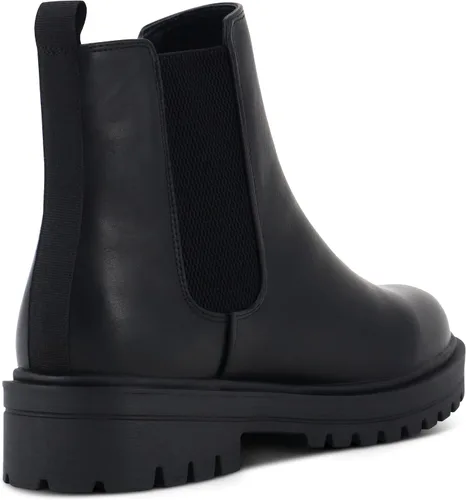 Vista 3 de MARCOREPUBLIC Portland - Botines Chelsea con punta redonda y tacón grueso para mujer