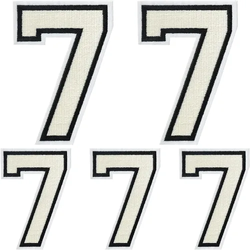 Vista 94 de Parches de letras para planchar, 5 piezas de letras individuales bordadas completas para ropa, vestido, sombrero, jeans, accesorios de bricolaje