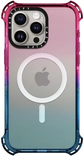 Vista 7 de CASETiFY Funda Bounce para iPhone 16 Pro [a prueba de golpes, 21.3 pies, protección contra caídas de grado militar 6X, compatible con Magsafe] Azul