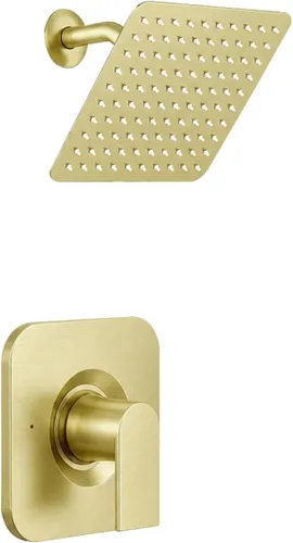 Vista 8 de Compatible con Moen Posi-Temp - Kit de moldura de ducha de válvula de repuesto para 2510, 2520, 2570, 2590 con cabezal de ducha de 8 pulgadas, negro