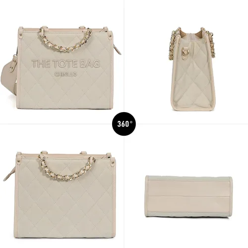 Vista 5 de Chinllo - Bolso de mano para mujer, bolsa satchel con asa superior y correa para el hombro
