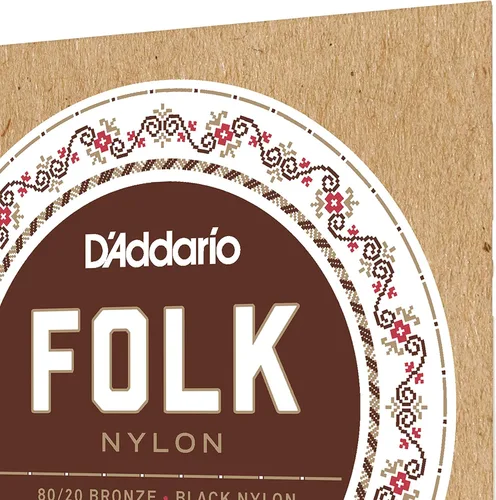 Vista 4 de D'Addario Set Clásico de Guitarra Folk Blk 8020 Bola (EJ34)