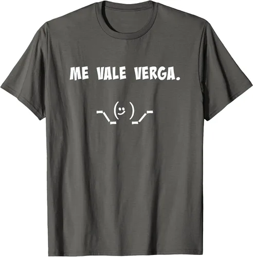 Vista 5 de Camisa Chistosa Funny Latin Shirt en español. Camiseta Asphalt Grey