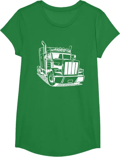 Vista 77 de Diesel Big Rig 18 Wheeler - Camiseta de camionero para camionero, Negro, S