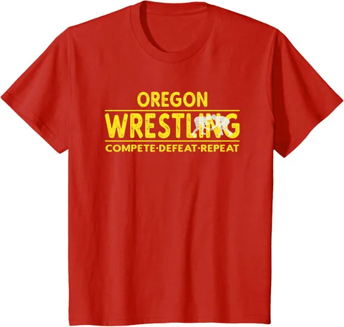Vista 3 de Oregon Wrestling - Camiseta para competir, derrota, repetir