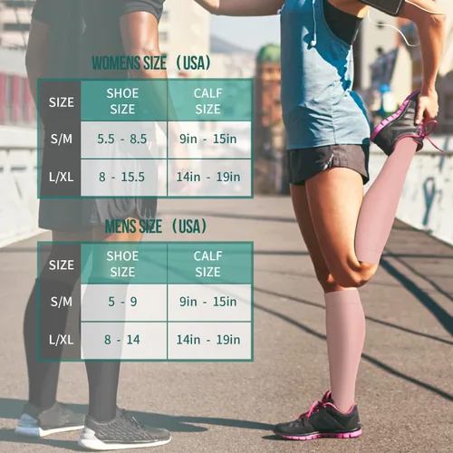 Vista 50 de Paquete de 3 pares de calcetines de compresión médica para mejorar la circulación de mujeres y hombres, para correr, hacer deporte y amamantar