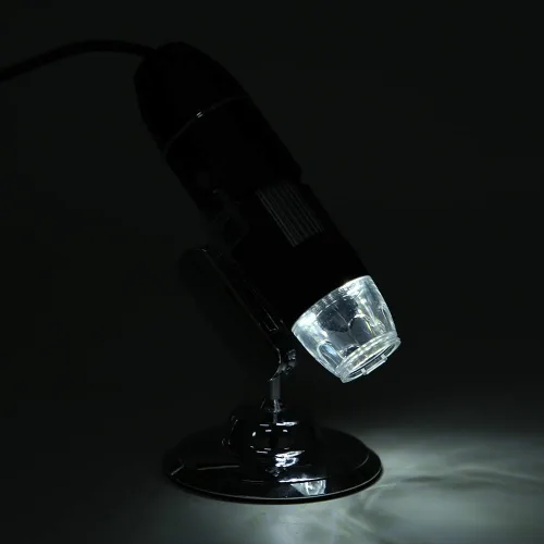 Vista 6 de Microscopio digital USB, aumento 50X-1600X con soporte