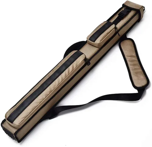 Vista 11 de Collapsar Estuche rígido para taco de piscina 2X2 Nylon/Polipiel Billar Sitck Fit 2-Piece Cue Up to 58" Nylon/Leatherette with Two Pockets